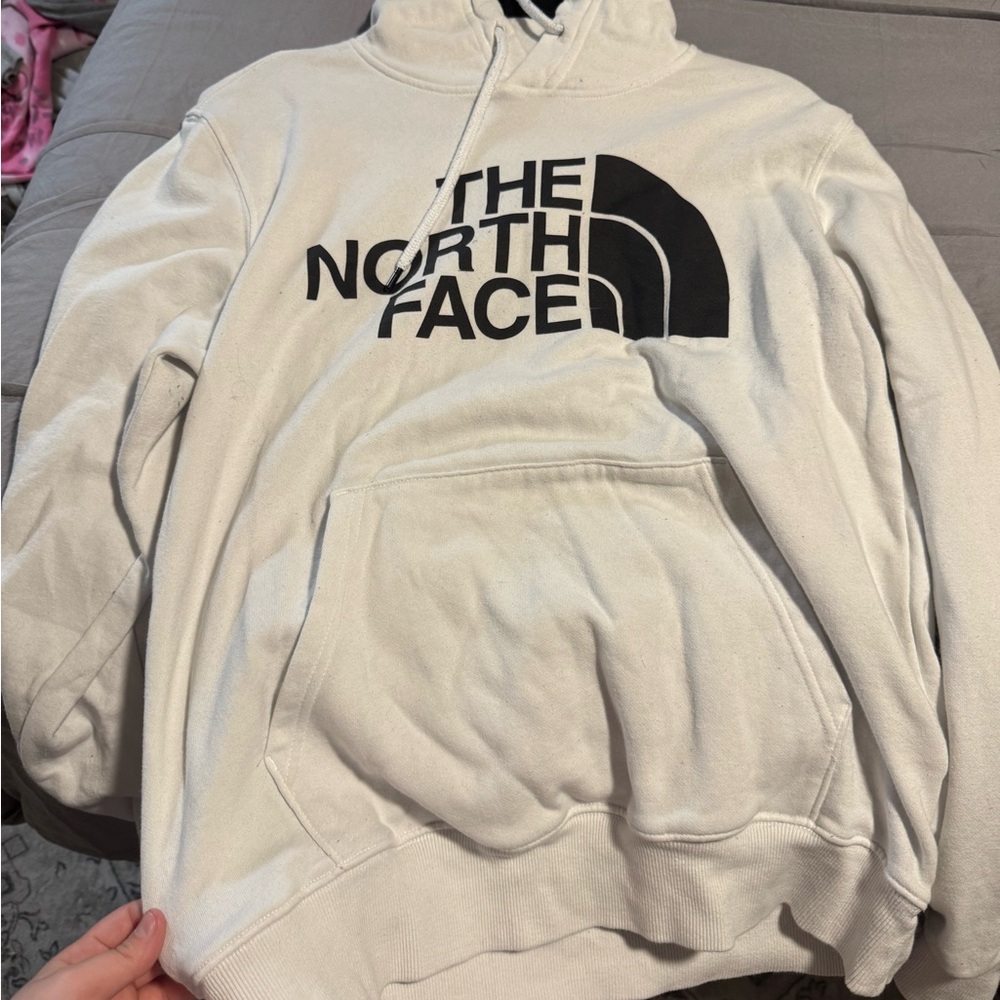 North face white hoodie